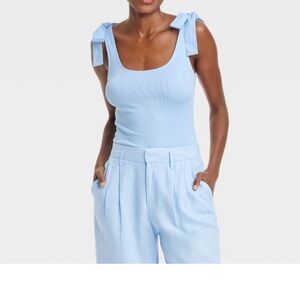 A New Day Blue Tie Tank